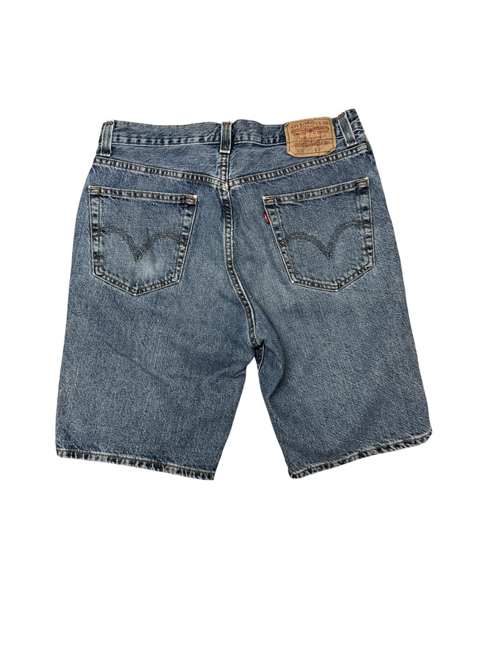 Levi's 505 Shorts Mens 34 Blue Denim Regular Fit Bermuda light wash summer